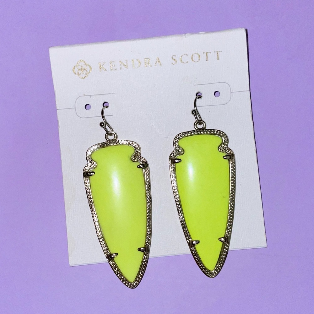 Neon Yellow Skylar Earrings